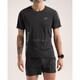 始祖鸟（ARC'TERYX）Arcteryx Norvan Downword Logo男速干越野短袖 X7735 Arctic Silk x9720 M