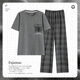 Hanrui Sommer-Herren-Pyjamas dünne kurzärmelige Hosen Anzug Großgröße lässige Heimkleidung kann außerhalb von H3923 180 xl getragen werden