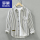 Romon Camisa a rayas de manga larga para niños Camisa de algodón casual para la primavera y otoño Nuevo moderno y de moda