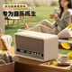 Mountain Shui Retro Bluetooth Speaker High-quality Subwoofer Home Living Room HiFi Desktop Audio Amplifier All-in-One Office Home TV Computer Surround Sound Bluetooth Audio Q2 Yahei + 4 Speaker + 5.3 Bluetooth + Adjustable Sound