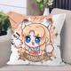 Miaopu Le Yongjie Wujian Q version of Hu Tao Ning Hong Yeyue Mountain Demon Sword Girl peripheral pillow cartoon customized sleeping pillow cushion D682 Hardy 45*45 cm + double-sided pattern + pillow core