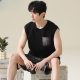 Langsha pijamas chaleco para hombres verano algodón puro algodón puro estilo de verano se puede usar fuera del traje de la ropa para el hogar sin mangas 2025 nuevo modelo omm-13063 l de un solo tamaño