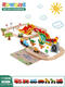 Tanhai edwone en bois dinosaur enroulé de montagne enroulé voitures électriques télécarrique télécommande petit pain de train enfant assemblage cadeau 3 dinosaur île grande aventure électrique + boîte de couleur configuration standard officielle