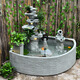 
Feng outdoor courtyard large rockery circulation water fountain floor-standing ornaments garden yard water system landscape fish pond landscaping 5009 model 160*116*128cm