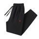 POLO SPORT American Ralph Lauren 2025 spring new style horse logo embroidered pure cotton loose casual pants large size legged trousers black/straight 3XL