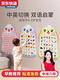 Caox Baby Audio Educación temprana Fotos de póster para niños con lectura de voz y aprendizaje Juguetes de multiplicación Pinyin Alfabeto Pegatizas de pared Reconocer animales