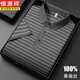 Hengyuanxiang high-end mulberry silk short-sleeved T-shirt men's lapel summer silk thin section middle-aged high-end striped polo polo shirt 13691# Green XL 52 Recommended 140-155 Jin Jin equals 0.5 kg Hengyuanxiang high-end mulberry silk short-sleeved T-shirt men's lapel summer silk thin section middle-aged high-end striped polo polo shirt 13691# Green XL 52 Recommended 140-155 Jin Jin equals 0.5 kg