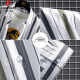 Pier Cardin Camisa de manga de siete trimestrales para hombres Camiseta de moda de estilo coreano de verano para hombres para hombres Rayas verticales casuales Del finas delgadas DC679 Brown 2xl