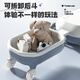 Keyoumeng electric twist car adults can take a charging child electric car for 1-3 years old babies 6 children mopping cart slither Glacier Blue 12v large battery plus sidecar丨 Adults Children's Day gift one year old baby birthday gift