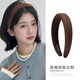 Tang Funi and Gao Yuanyuan's same style Maillard headband for women 2025 summer Hong Kong style high-ceiling giant white headband hairpin headdress customized version of velvet pumpkin orange same style as Gao Yuanyuan's