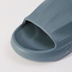 Huixun [Absorción de choque anti-deslizamiento] zapatillas caseras de suela de 4,5 cm de espesor livianas y cómodas zapatillas para hombres azul gris 42-43