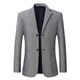 NJSKAKW suit men's middle-aged and young men's small suit tops for spring and autumn suit casual jacket slim fit plaid single thin 866 houndstooth-khaki M 170/88A Recommended 80-110Jin [Jin equals 0.5 kg]