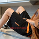 Xuan Tark Shorts Tendencia de verano para hombres Letra de la marca en relieve de cinco puntos Pantalones informales Juvenil Pantalones medianos Pantalones de verano SUMPERA DE SUMERA 7029 (dos paquetes) Apricot + gris oscuro L (peso sugerido 110-120Jin [Jin iguala 0.5 kg])