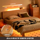 Original massives Holzbett Eiche nordisch modernes einfaches Schlafzimmer Doppelbett 1,8x2 m großes Bett Low Body Bett L701g