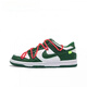 Nike (Nike) Sneakers Dunk Inverse bouton inversé Alerte de point d'alerte Crochet basse de planche basse chaussures Blanc et vert masculin DD1391-101 (Bouton TeamFive-Reverse 45