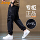 吉普（JEEP）美国正品Jeep高端纯棉工装裤男士夏季美式机能宽松紧腰束脚休闲裤 灰色 薄款 【官方正品】 XL 推荐135-150斤