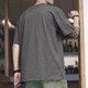 
KAZUKI KURAISHI KURAISHI Trendy Brand Henry Shirt Short Sleeve Men's Summer 2025 New versatile and fashionable simple loose casual top Dark gray XL Suitable for 145-160Jin [Jin equals 0.5 kg]