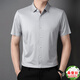 Mengte Sommerkleidung komfortables Kurzärmel-Hemd für Männer im Sommer Neue Männer mittleren Alters Casual Plaid kostenloses Revershemd für Männer 9195 Graublau M 170 170 [Empfohlen 120-135jin [Jin gleich 0,5 kg]]]