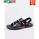 
CARTELO Sandals for men in summer 2025 new fashionable soft-soled beach shoes for men wearing waterproof and non-slip sandals for driving two-piece black 9793 39