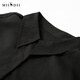 Answer to the puzzle oversized shirt for women's 2025 summer new style commuting simple skin-friendly shirt 256MC6212 black M
