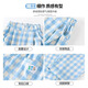 Ikano i.karnow niñas pantalones de patas anchas seda de hielo 2025 verano nuevo pantalones a cuadros azules pantalones para niñas de niñas de verano 15307 azul + 15265 verde [dos sets] 120