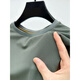Camiseta de malla de seda de hielo de alta gama clásica para un cuello redondo de manga corta para hombres Sume Sweet Sweet Sweating Sweating Camiseta Camiseta Top D6188 Brown 2XL