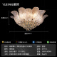 
Yuefan YUEFAN Light Luxury Crystal Ceiling Light 2025 New Bedroom Room Main Light High-end Villa Hotel K9 Crystal 144W 20 Applicable 12240lm 60cm
