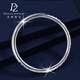 Duozun genuine pt950 platinum bracelet for women, pure platinum flash faceted bracelet, platinum semi-solid bracelet, new style for women, inner diameter 53mm, weight 31-32g, thickness about 5.6mm
