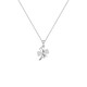 Dirholl light luxury four-leaf clover platinum PT950 necklace for women, fashionable and versatile clavicle chain, Valentine's Day birthday gift for girlfriend, PT950 platinum necklace + four-leaf clover pendant, free engraving - ghostwriting greeting card - exclusive gift box