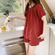 Gemas coloridas Versión coreana de pijamas de algodón en la nube para mujeres ropa de casa de estilo princesa de manga corta jdx-9903c# 170 m