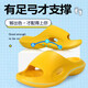 Jingyouyu Japanese children's slippers boys 2025 new arch flat foot slippers summer bath non-slip home blue children's special arch support slippers 35-36 size (230 suitable for foot length 22CM)