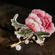 Hangzhou Silk Road Mulberry Silk Silk Scarf Women's Summer Embroidered Brooch Set Birthday Gift for Girls' Mother Elders Teacher's Day High-end Gifts