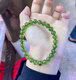 
DR GRAFFCARNY new natural green tourmaline bracelet old mine tourmaline emerald men and women single loop bracelet jewelry one thing one picture q9923