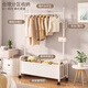 Yupin clothes hanger floor-standing coat rack hanging clothes rack bedroom living room removable clothes storage rack YJ139 white 80