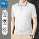 
Jeanswest short-sleeved POLO shirt summer solid color embroidered top polo shirt short-sleeved top black 698 3XL (recommended 160-180 Jin [Jin equals 0.5 kg])