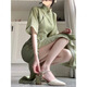 HUALIN FASHION green cheongsam new summer 2025 spring new Chinese style improved girl young style high-end daily long skirt 829 green M