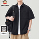 Big Mund Affe Kurzarm Shirt Herren Sommer Trendy Brand Casual Shirt Herren -Farbfarbe Top Simple Jacke Herren chinesische Valentinstagsgeschenk