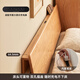 Original massives Holzbett Eiche nordisch modernes einfaches Schlafzimmer Doppelbett 1,8x2 m großes Bett Low Body Bett L701g