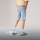 Levi s shopping mall same style ice cool series 25 new men's 405 straight denim shorts 39864 blue 32 (12)