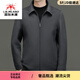 Inter Mailand Luxus High-End-Marken-Männer High-End-Doppelseite Nylonjacke Herren Frühling und Herbst Neue Revers-Woll-Wolljacke Herren trendy Tinte grau 2xl