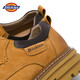 Dickies Herren Arbeitsschuhe Herren niedrig vielseitig trendy atmungsaktiven britischen Stil lässigen Lederschuhen Herren gelb Brown 42