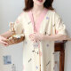 草景家孕妇睡衣夏季短袖待产裙带胸垫月子服医院进产房大码哺乳裙可外穿 QSY16813短袖裙子 L码 建议体重95-120斤左右