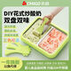 Zhigao fried yogurt machine for home use, ice frying machine for children, small mini homemade plug-in fried ice cream machine fried ice tray, cherry blossom powder [fried ice shovel*2] ZG-CBP02, larger size [26*21CM]