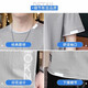 Holzspecker [zweiteiliger] Kurzärärmelte-T-Shirt für Männer Sommer dünne Baumwoll-Trends, vielseitige halbe Ärmeln Herren-T-Shirt Top 651 Weiß + 659 Grau 2xl
