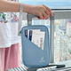 
Passport and wallet integrated overseas storage bag portable travel boarding pass protection case household registration book change card large light blue/multi-point grid/large capacity