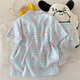 Pajamas for women, summer short-sleeved cloud cotton ladies 2025 new student cute cartoon summer home clothing set QDMBE688 2XL Recommended weight 135 Jin [Jin equals 0.5 kg]