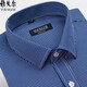 CEO Yageol Long Sleeve Shirt Men's 2025 New Spring and Autumn Pure Cotton No-Iron Casual Plaid Official Shirt 6627 6627 38 Suggested 70-95Jin [Jin equals 0.5 kg]