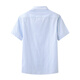 Pang Donglai DL [Recomendado por la madre central] Tops de hombres con colas en la textura de moda de verano camisas de manga corta con cuadros azules de la lago de moda, tamaño promedio 3895-105Jin [Jin equivale a 0.5 kg]