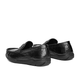 Belle BELLE men's shoes 2025 spring new style casual beanie shoes cowhide pleated legs loafers A1584CM black 39