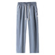 百圆裤业（BAIYUAN TROUSERS）莱赛尔天丝休闲裤宽松夏季薄款阔腿长裤运动男士裤子潮流百搭新款 1048黑色 M